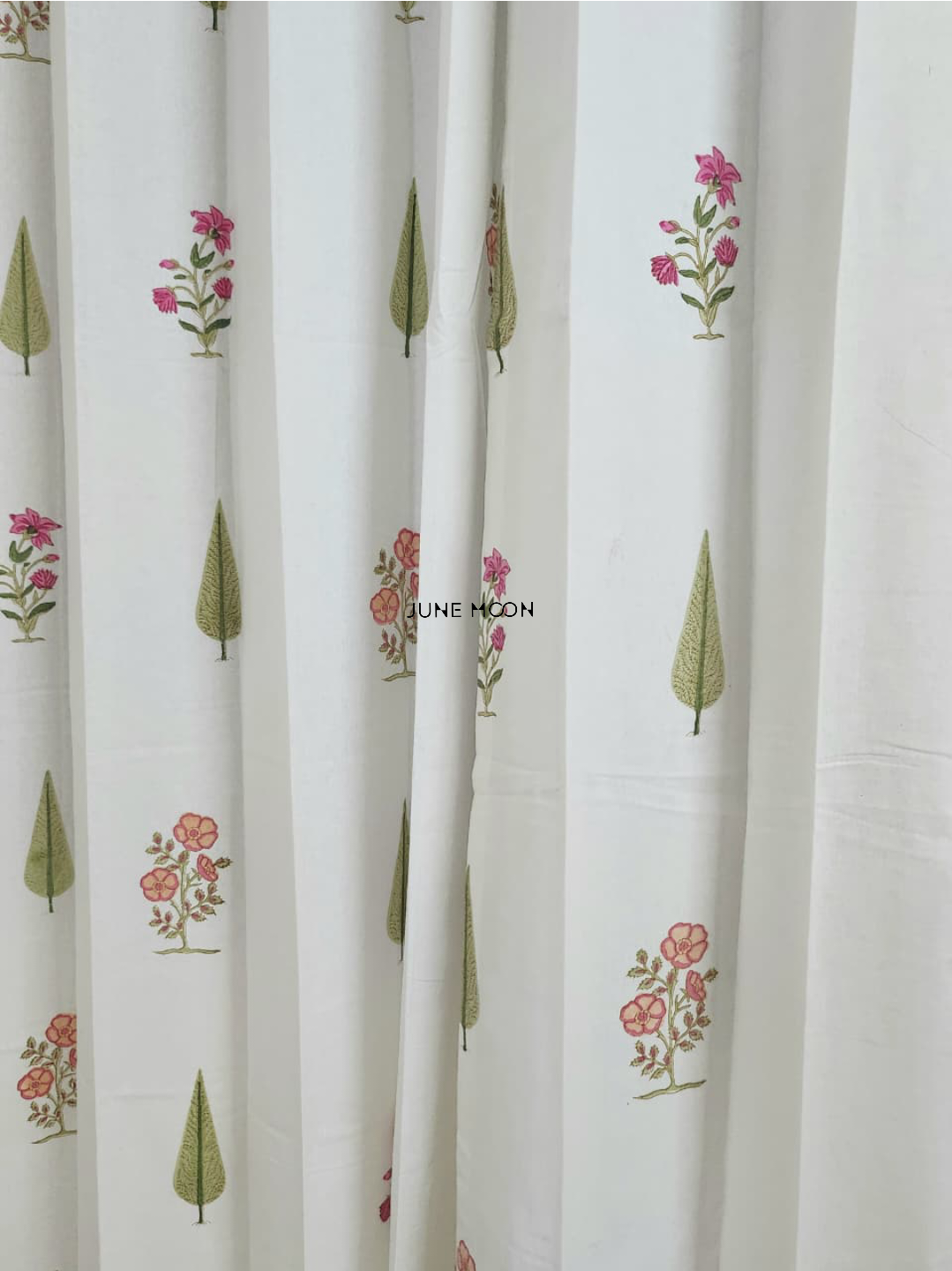 Summer Rouge - Block Printed Curtains