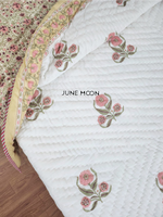 Load image into Gallery viewer, Dainty Whispers - Block Printed Muslin Quilt
