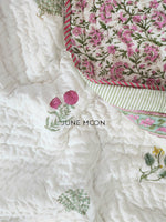 Load image into Gallery viewer, Princess Petals - Block Printed Muslin Quilt
