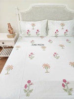 Load image into Gallery viewer, Gulnoor - Block Printed Bedsheet Set
