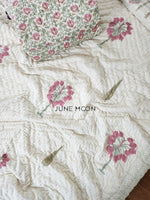 Load image into Gallery viewer, Darling Dainty - Set of 2 Single Quilts (Cream Base)
