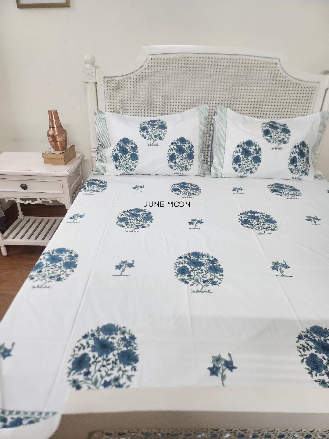 Saanjh - Block Printed Bedsheet Set