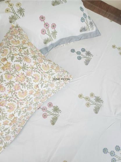 Countryside - Block Printed Bedsheet Set