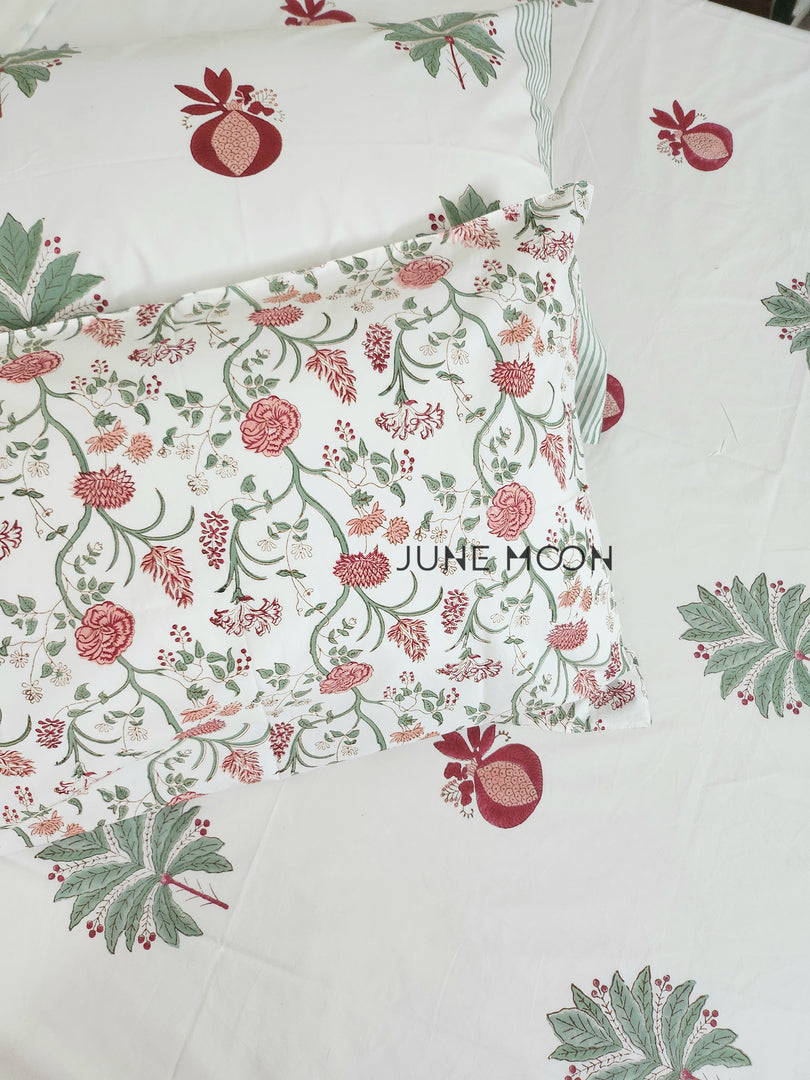 Born To Be Loved - Block Printed Bedsheet Set