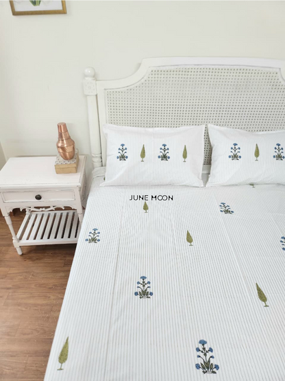 Tara - Block Printed Bedsheet Set