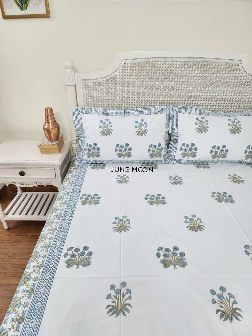 Raaga - Block Printed Bedsheet Set