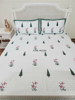 Load image into Gallery viewer, Serene Moments - Block Printed Bedsheet Set
