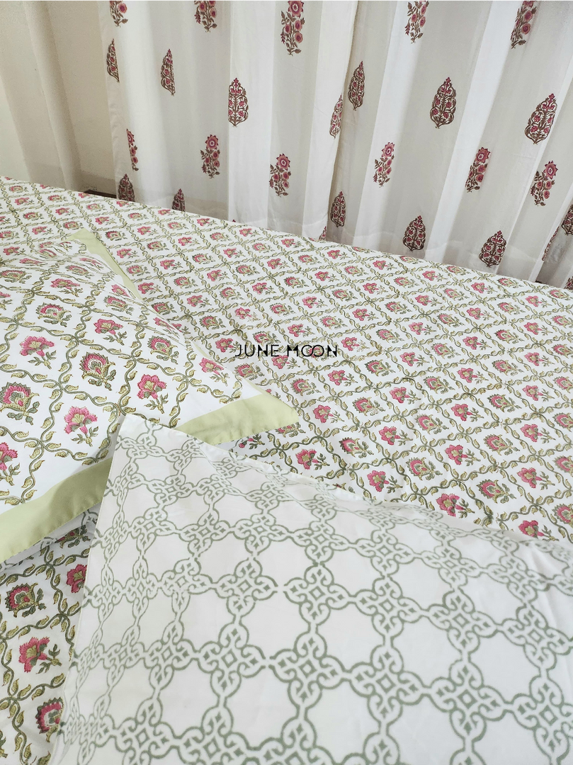 Manmohini - Block Printed Bedsheet Set