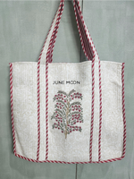 Load image into Gallery viewer, Roza - Block Printed Tote Bag
