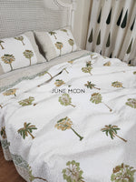 Load image into Gallery viewer, Sultry Greens - Quilted Bedcover Set
