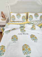 Load image into Gallery viewer, Golden Sand - Quilted Bedcover Set
