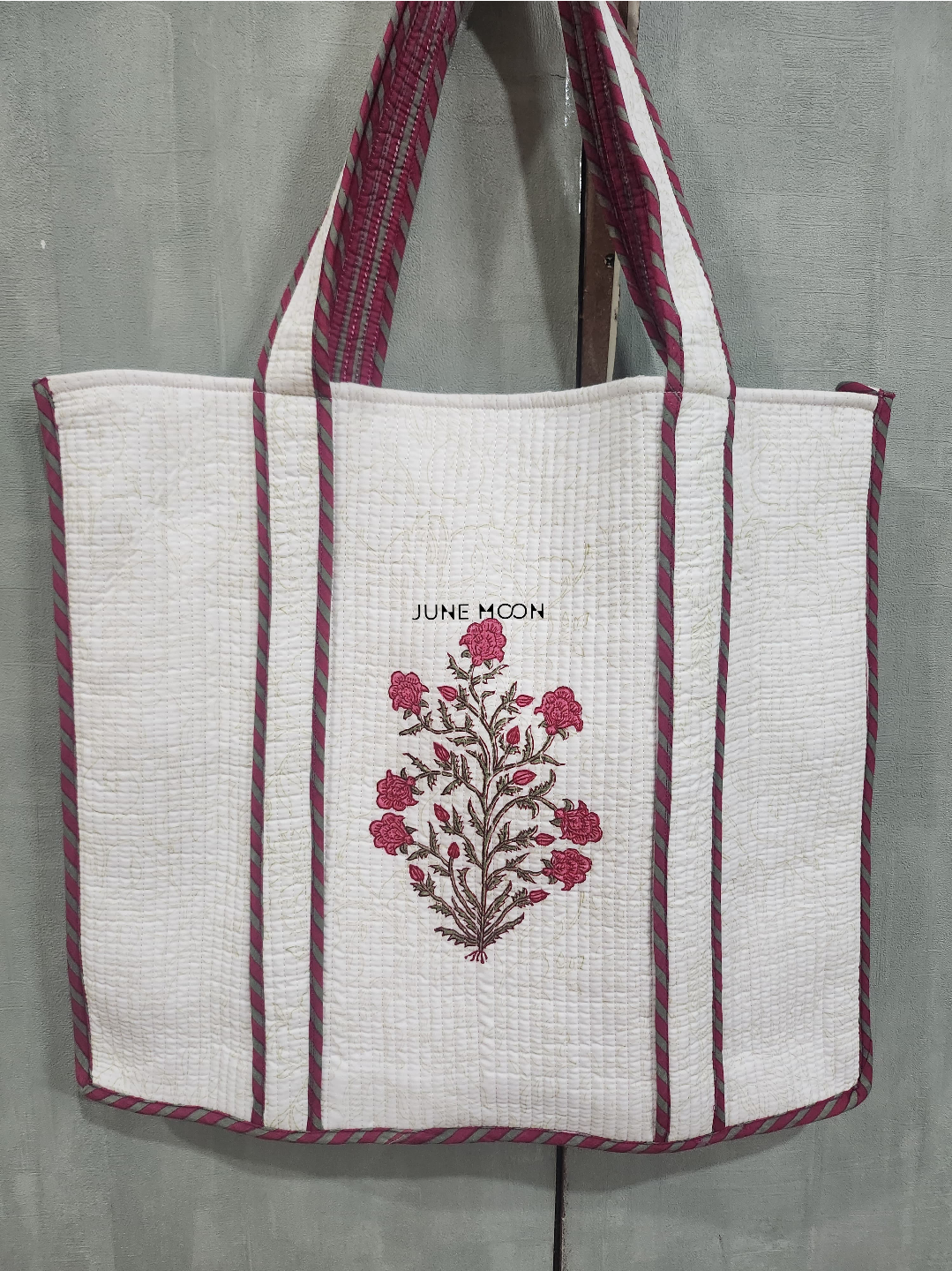 Roza - Block Printed Tote Bag