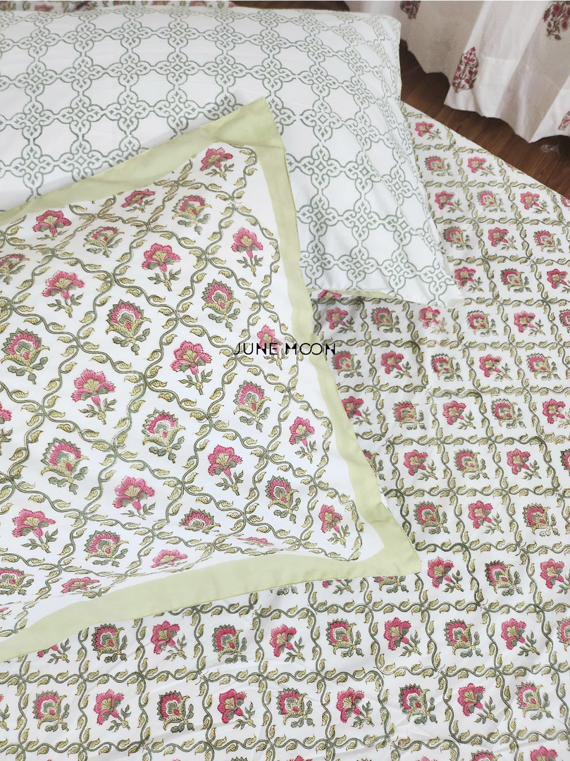 Manmohini - Block Printed Bedsheet Set