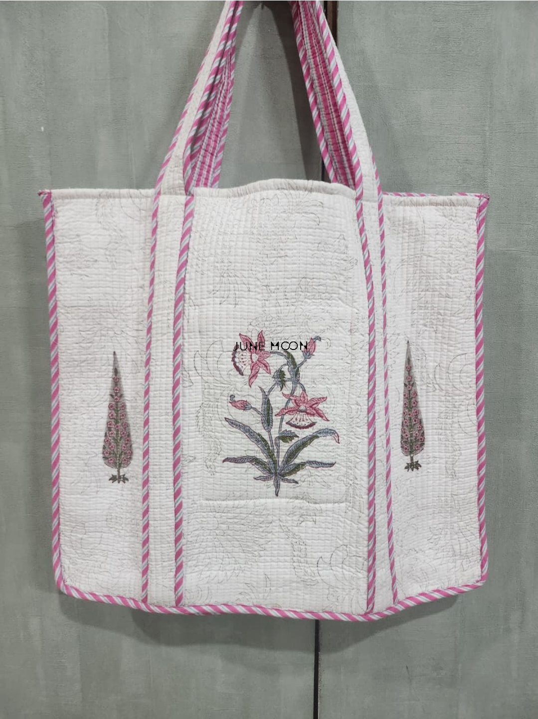 Roza - Block Printed Tote Bag