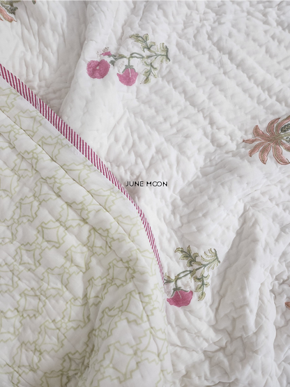 Vasundhara - Block Printed Muslin Quilt