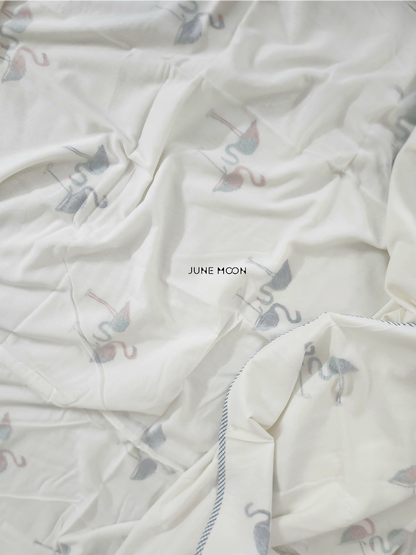 Summer Side - Block Printed Muslin Dohar