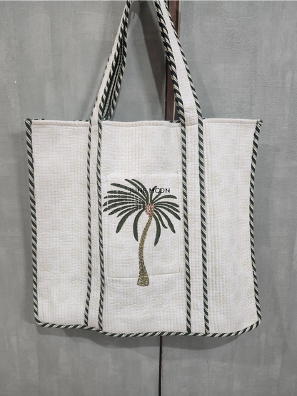 Roza - Block Printed Tote Bag