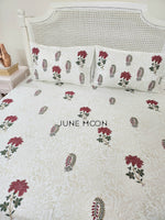 Load image into Gallery viewer, Veda - Block Printed Bedsheet Set
