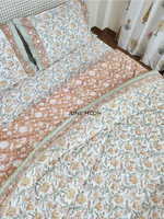 Load image into Gallery viewer, Albeli - Block Printed Muslin Quilt
