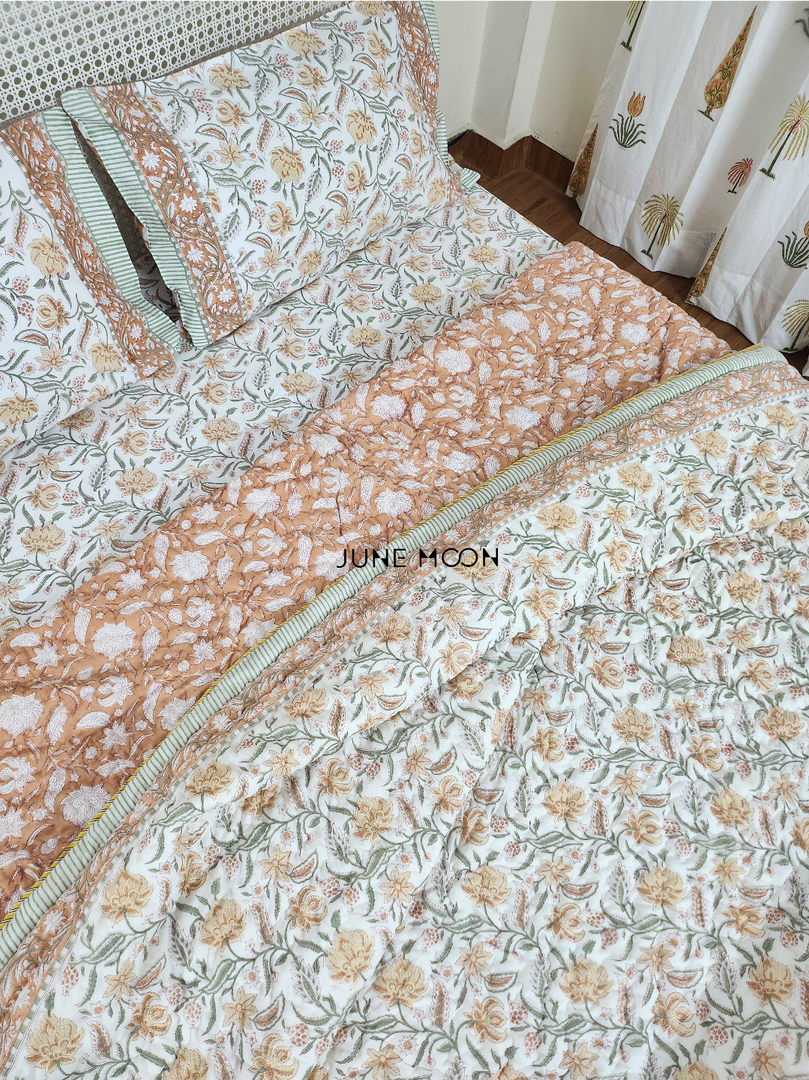 Albeli - Block Printed Muslin Quilt