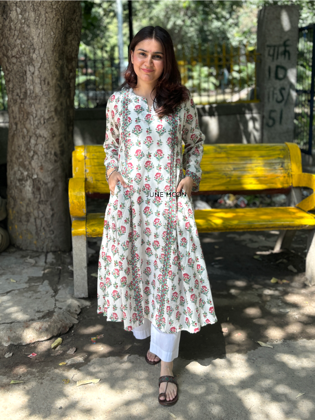 Gulnoor - Block Printed Cotton Kurta