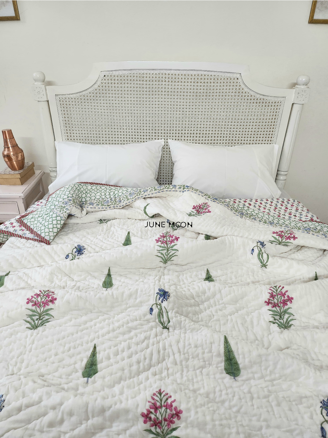 By The Orchard- Block Printed Muslin Quilt