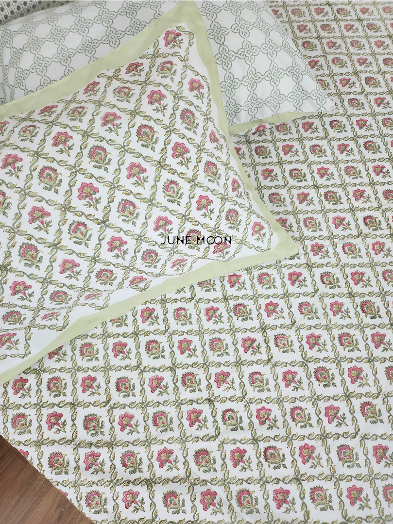 Manmohini - Block Printed Bedsheet Set