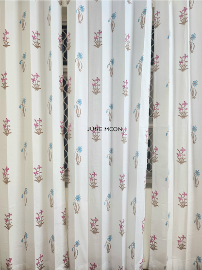 Song of Hope - Block Printed Curtains
