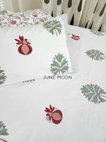 Load image into Gallery viewer, Born To Be Loved - Block Printed Bedsheet Set
