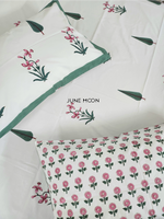 Load image into Gallery viewer, Serene Moments - Block Printed Bedsheet Set
