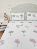 Load image into Gallery viewer, Forget Me Not - Block Printed Bedsheet Set
