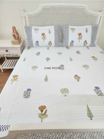 Load image into Gallery viewer, Core Hues - Block Printed Bedsheet Set
