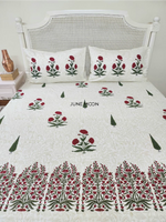 Load image into Gallery viewer, Uphaar - Block Printed Bedsheet Set (Thick Cotton)
