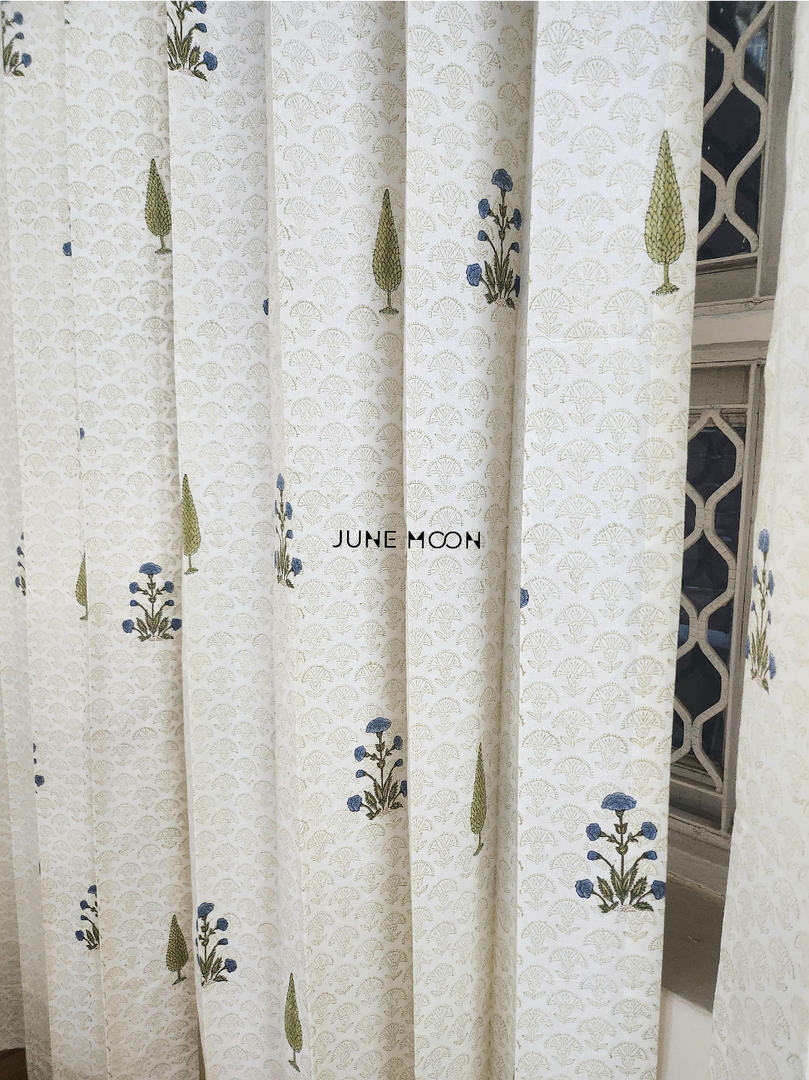 Chandni Bagh - Block Printed Curtains
