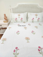 Load image into Gallery viewer, Gulnoor - Block Printed Bedsheet Set
