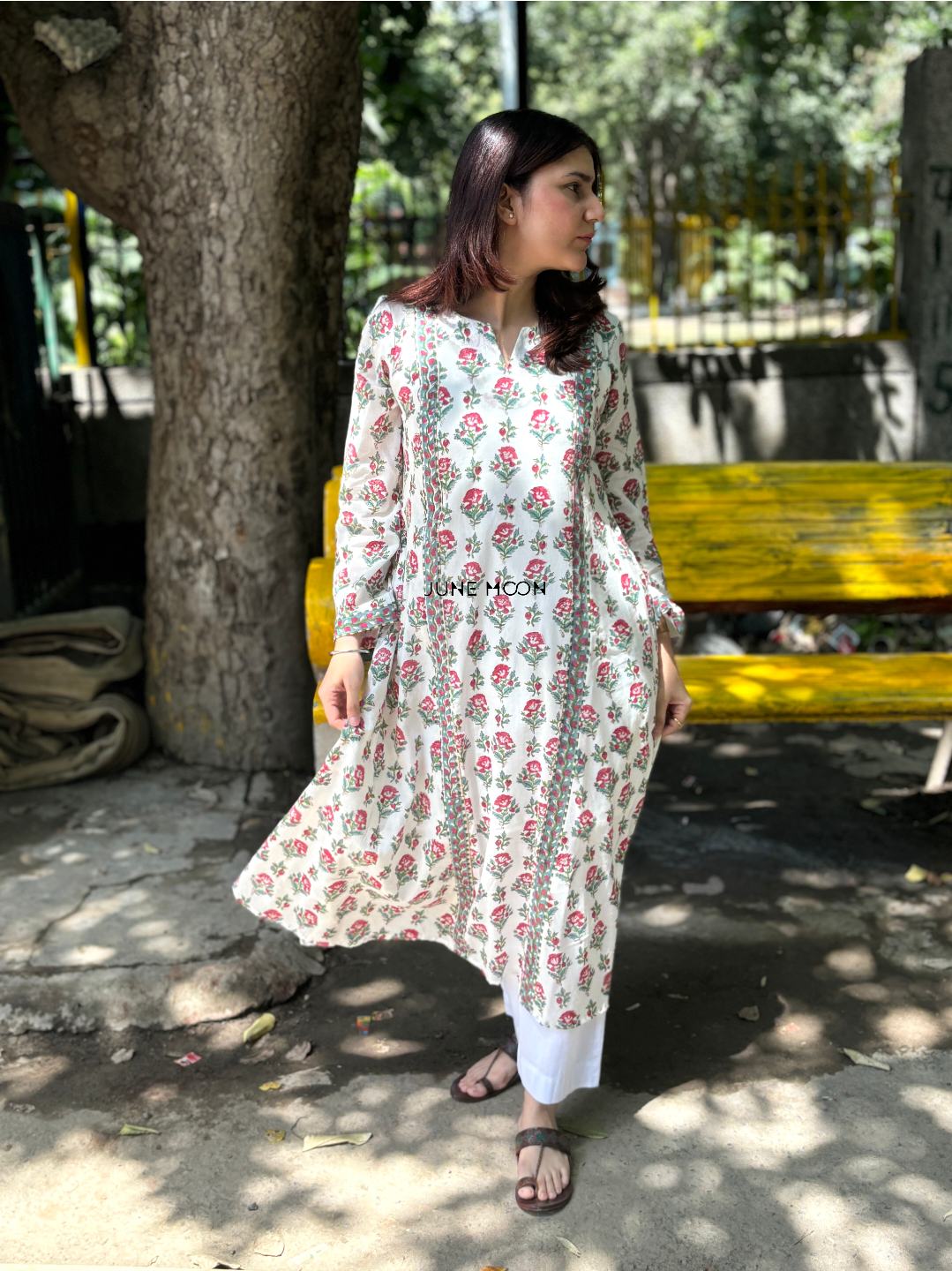 Gulnoor - Block Printed Cotton Kurta