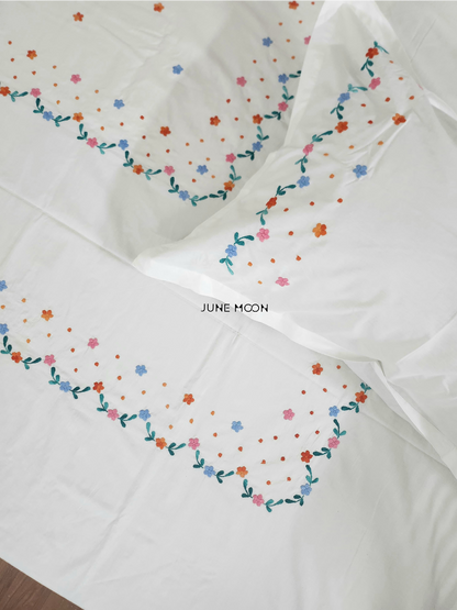 Amberly - Embroidered Bedsheet Set