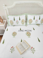 Load image into Gallery viewer, Women of Spring - Block Printed Bedsheet Set
