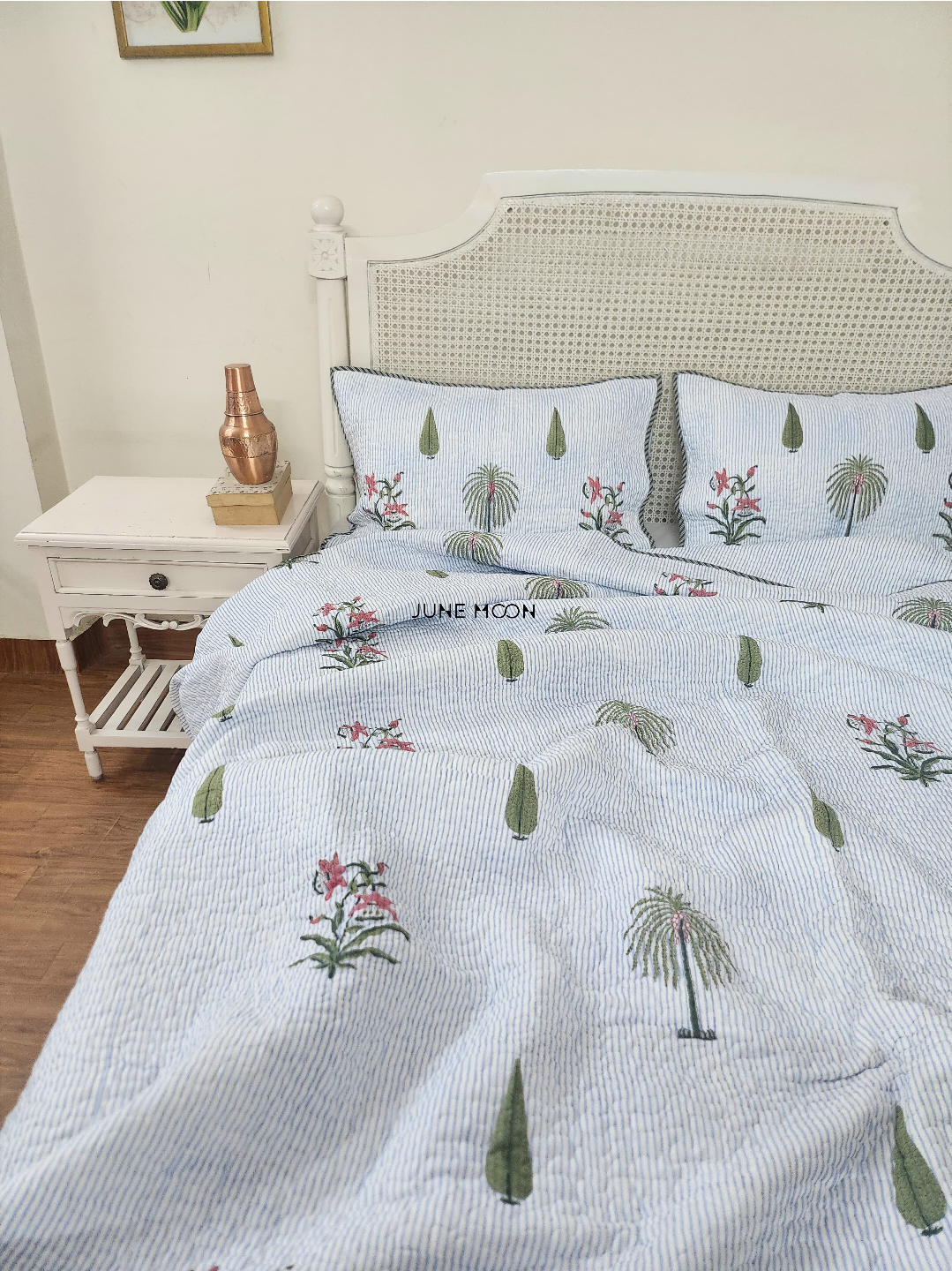 Rimjhim - Quilted Bedcover Set