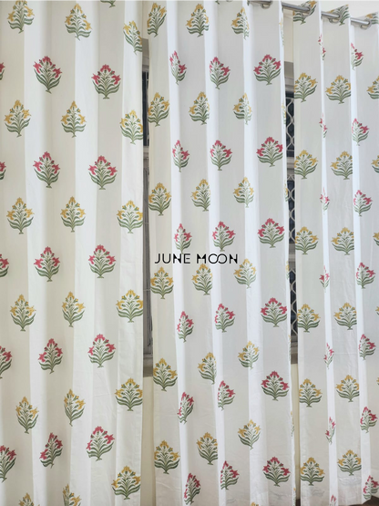 Indian Palette - Block Printed Curtains