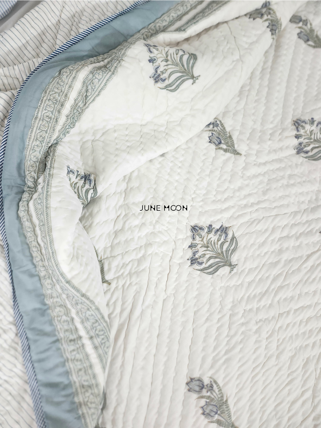 Riverside - Block Printed Muslin Quilt