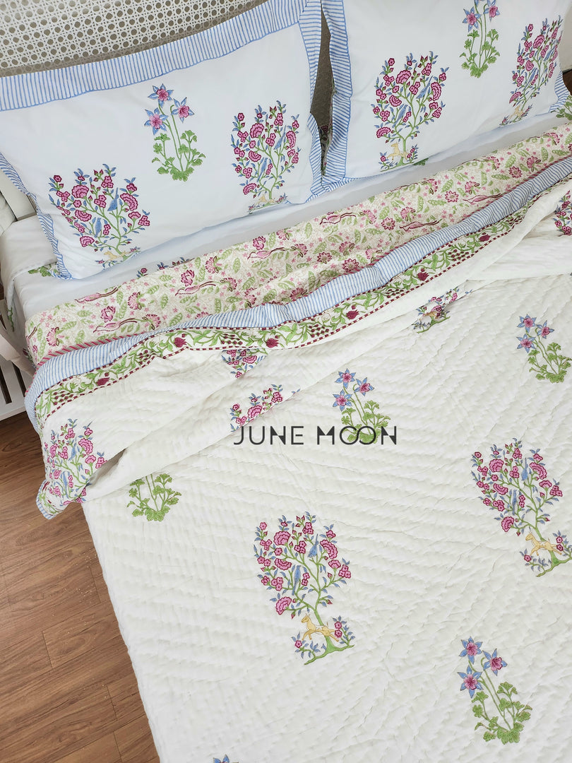 Floresta - Block Printed Muslin Quilt