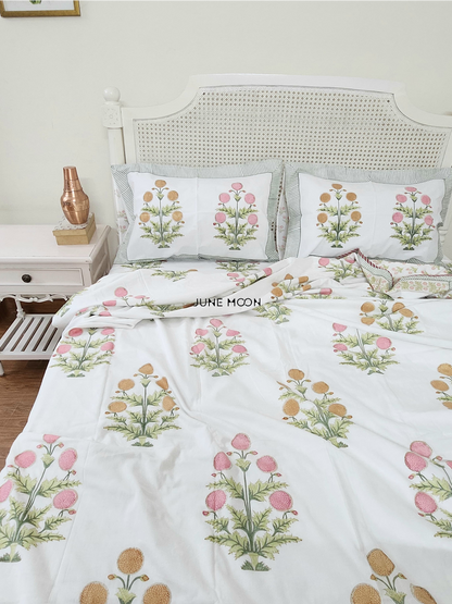 Evening In Rome - Block Printed Muslin Dohar