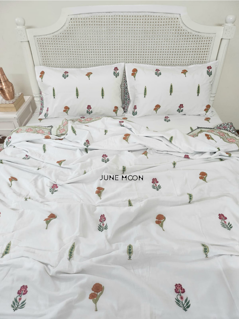 Shades of Grace - Block Printed Muslin Dohar