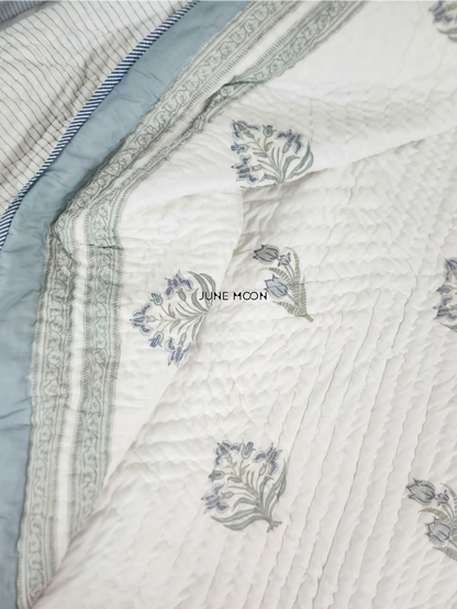 Riverside - Block Printed Muslin Quilt
