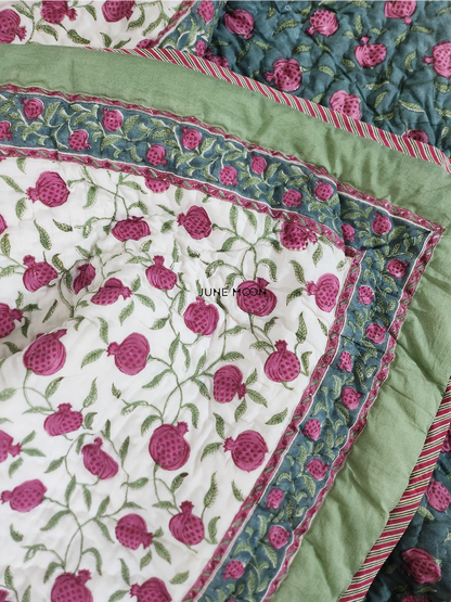 Kudrat - Block Printed Muslin Quilt