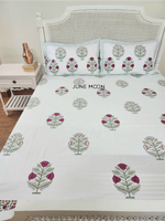 Load image into Gallery viewer, Lady Ruby - Block Printed Bedsheet Set
