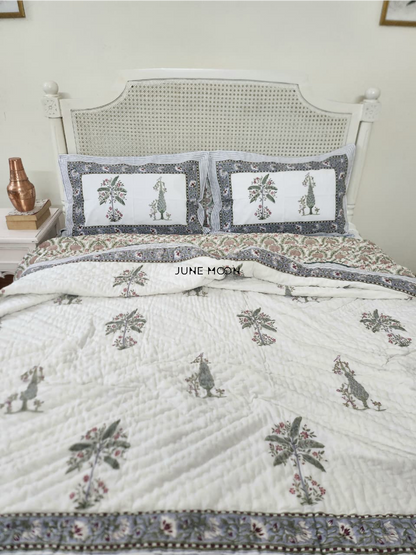 Summer Alley - Set of Quilt &amp; Bedsheet