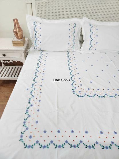 Freda - Embroidered Bedsheet Set