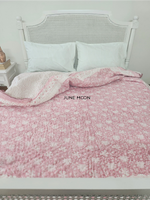 Load image into Gallery viewer, Shaam Gulaabi - Block Printed Muslin Quilt
